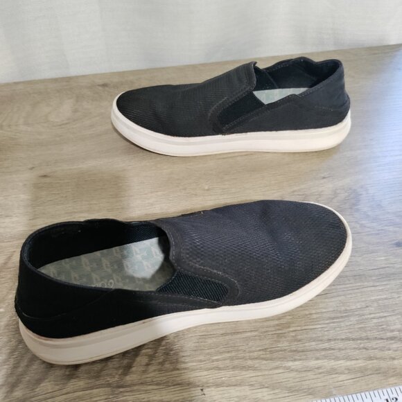 OluKai‎ Ki'hele Slip On Sneaker - Black  Woman's Size 8 - Picture 6 of 10